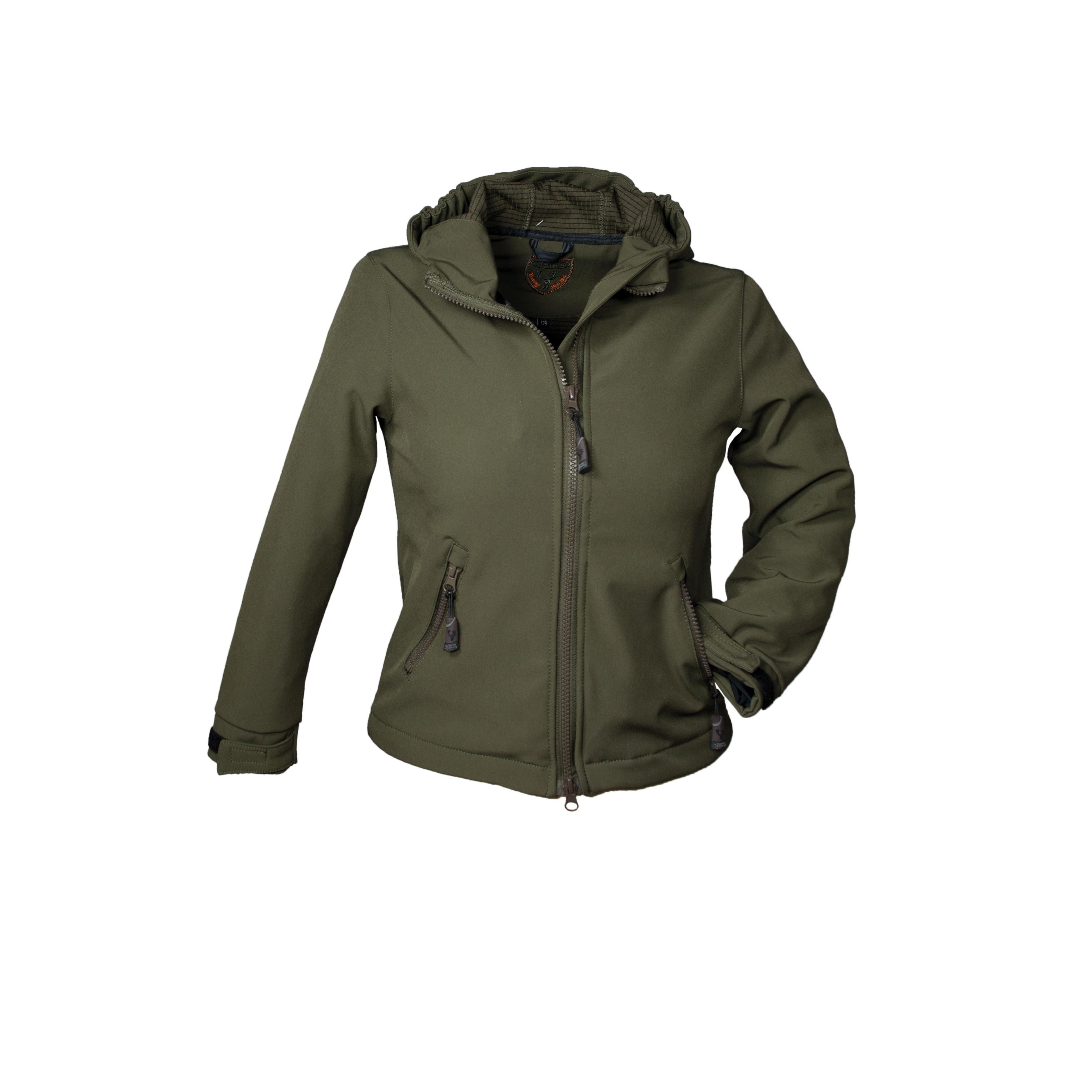 HUBERTUS Kinderjacke Kinder Softshelljacke KEMPTEN dunkel oliv Kids Jagdjacke