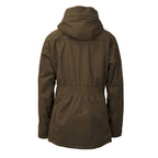 Rückansicht der Jagdjacke mit Hasentasche & Rückfalte