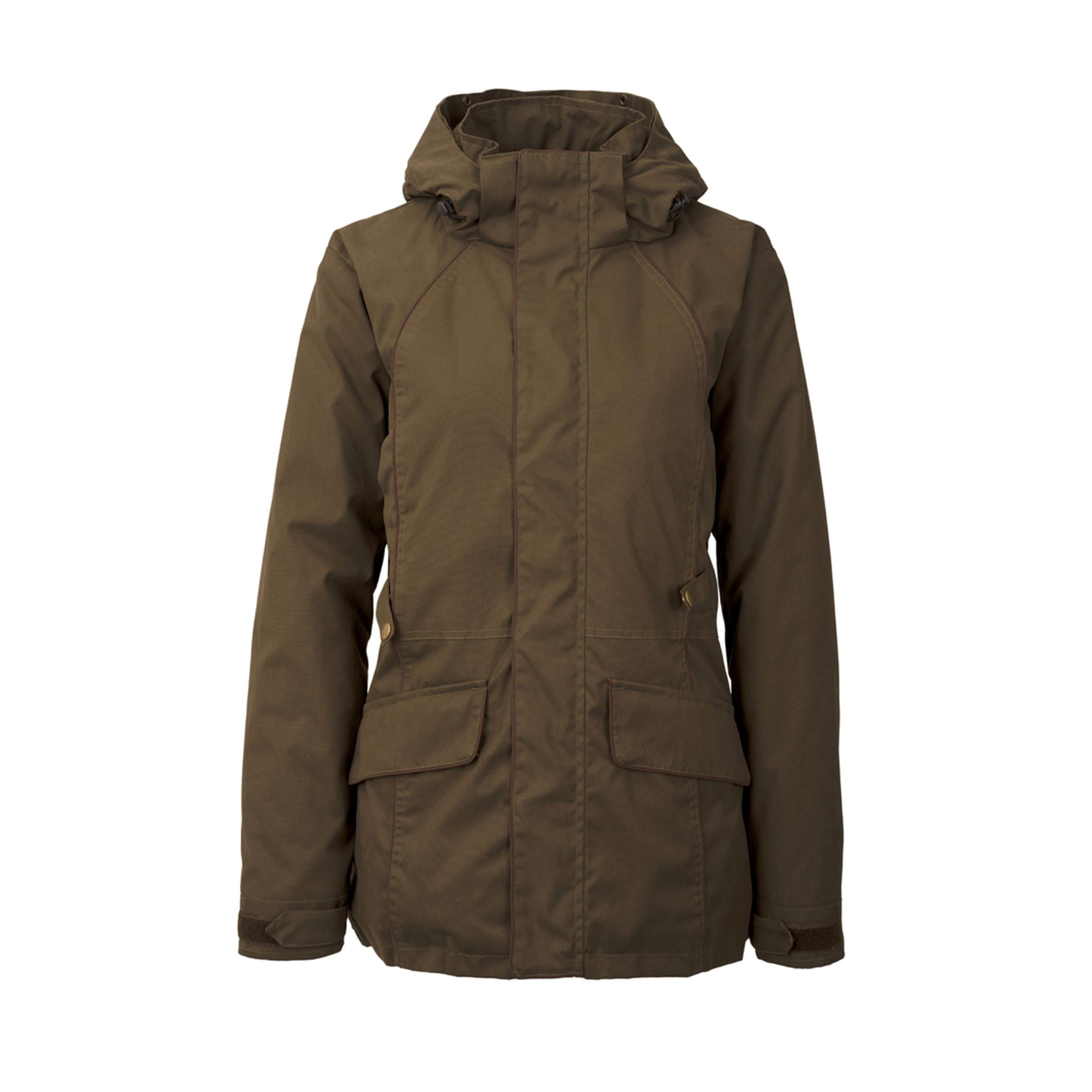 HUBERTUS Damen Jagdjacke ZILLERTAL – Frontansicht mit Taschen & Kapuze