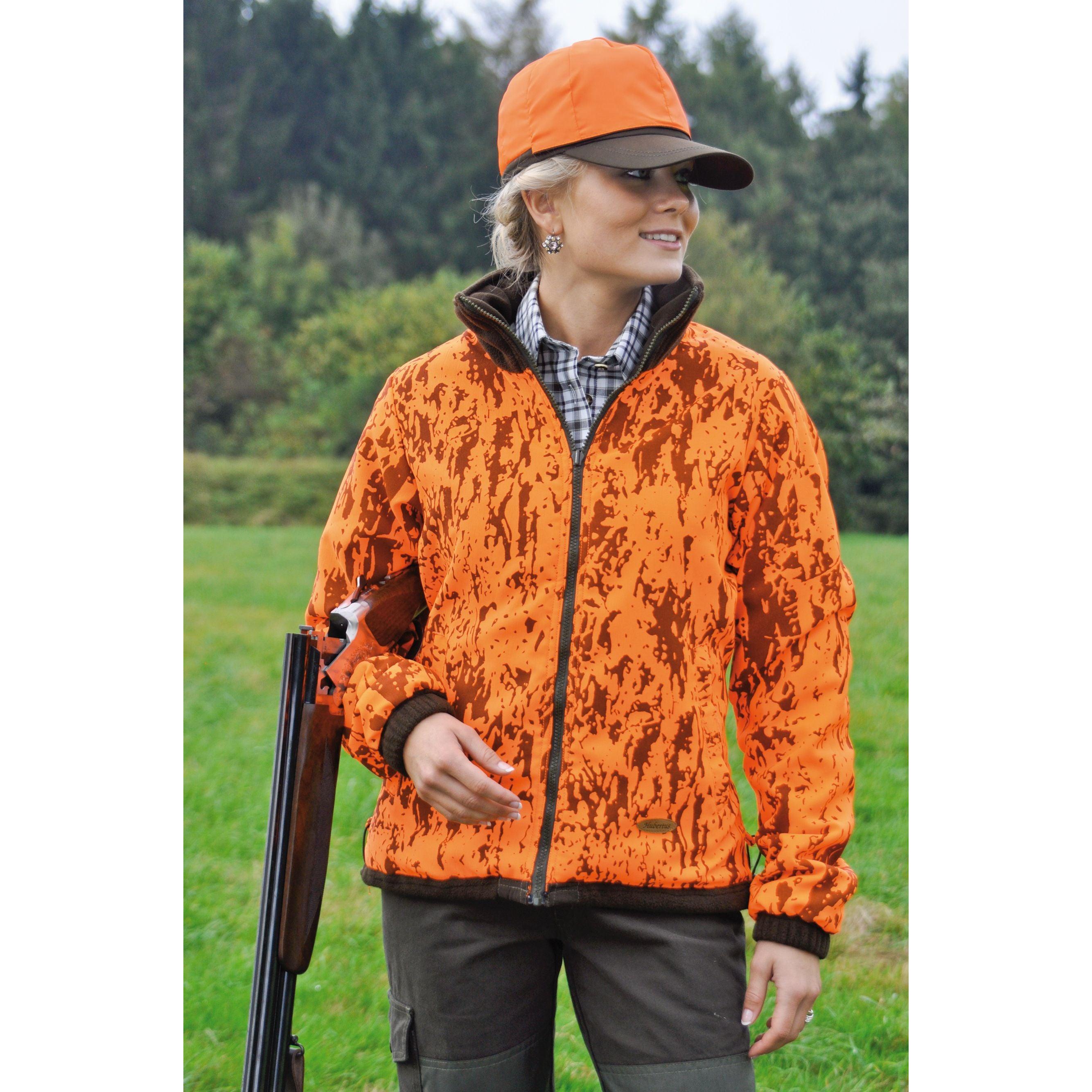 HUBERTUS Ladies Fashion Wende Fleece Jacke Tarn und Warn oliv