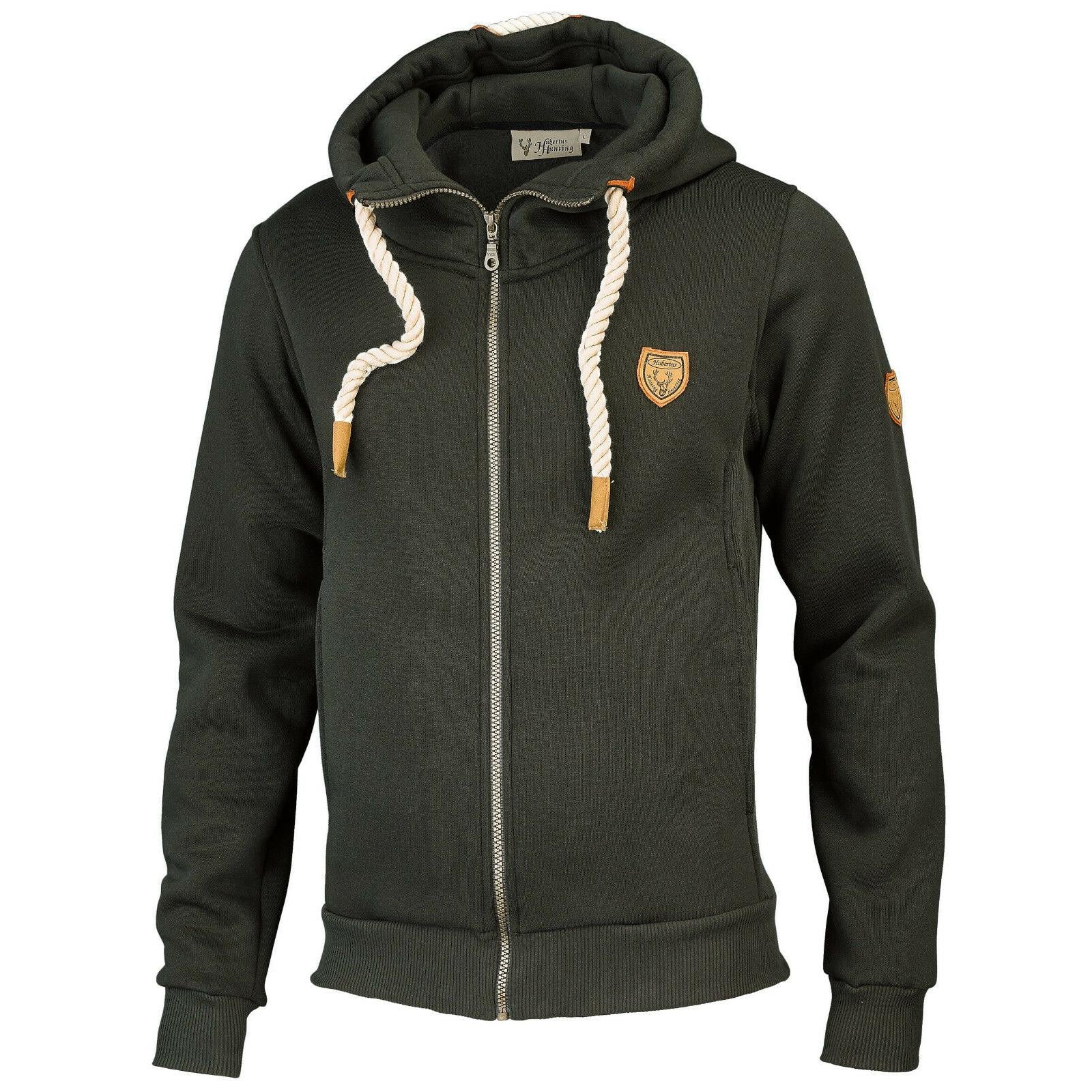 HUBERTUS MEN HUNTING HOODIE RV oliv Herren Kapuzenjacke Pullover Sweatjacke