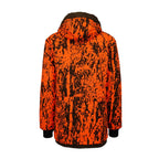 Wendejacke JANUS von HUBERTUS – Rückseite in Orange mit Hasentasche