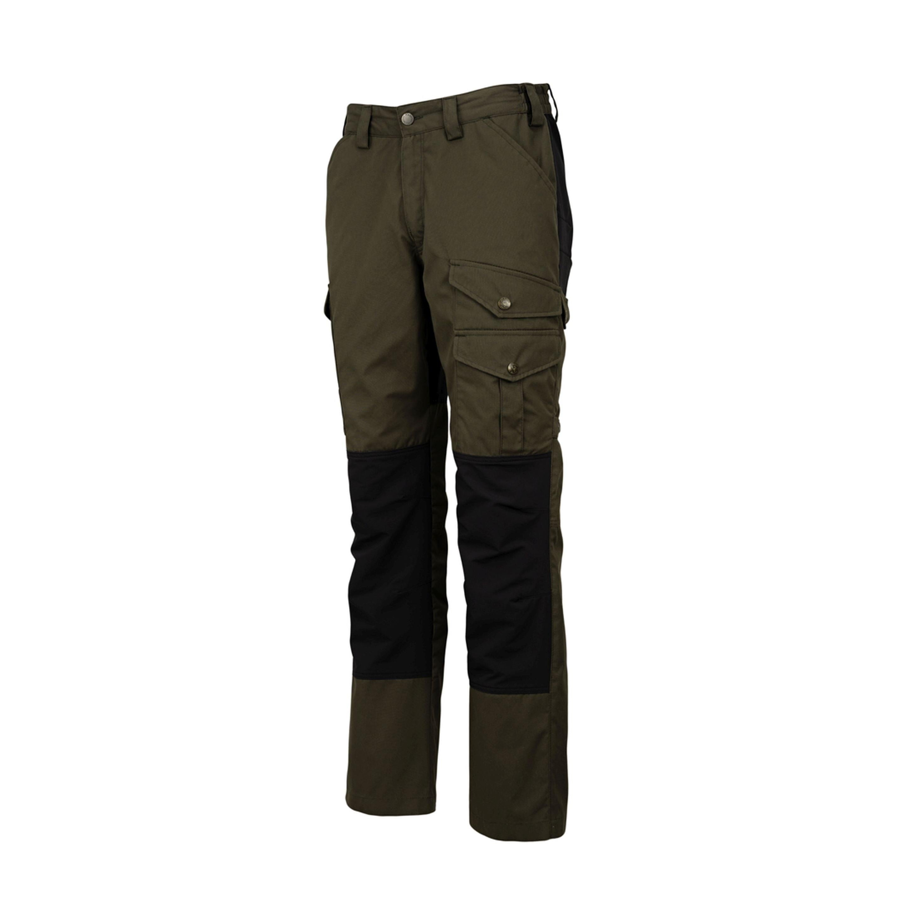 OS1200 Jagdhose – Seitenansicht mit Komfortbund und Bewegungszonen