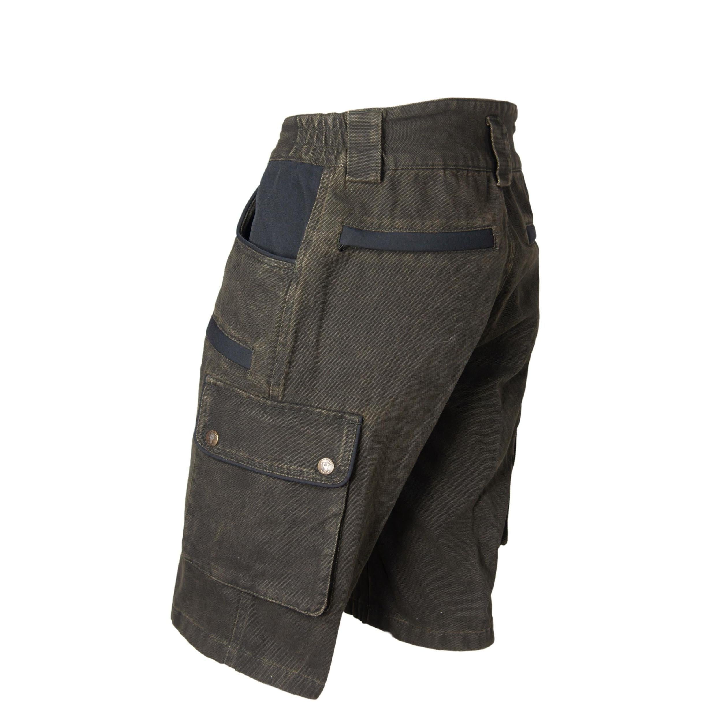HUBERTUS Outdoor-Shorts CANVAS oliv Herren Bermuda extra robust