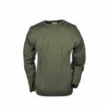 HUBERTUS Pullover Rundhals Herrenpullover Jagdpullover Mischgewebe oliv-grün