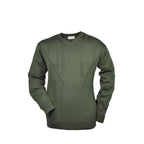 HUBERTUS Pullover V-Ausschnitt Herrenpullover Jagdpullover Mischgewebe oliv-grün