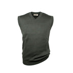 HUBERTUS Pullunder Herrenpullunder Jagdpullover Schurwolle V - Pullunder oliv