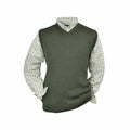 HUBERTUS Pullunder Herrenpullunder Jagdpullover Schurwolle V - Pullunder oliv