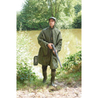 HUBERTUS Regenponcho oliv Drückjagd Poncho Nässeschutz