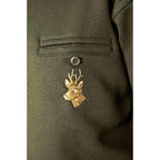 HUBERTUS Sweatshirt mit Polokragen REHBOCK oliv Hunting Herren Pullover