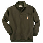 HUBERTUS Sweatshirt mit Polokragen REHBOCK oliv Hunting Herren Pullover