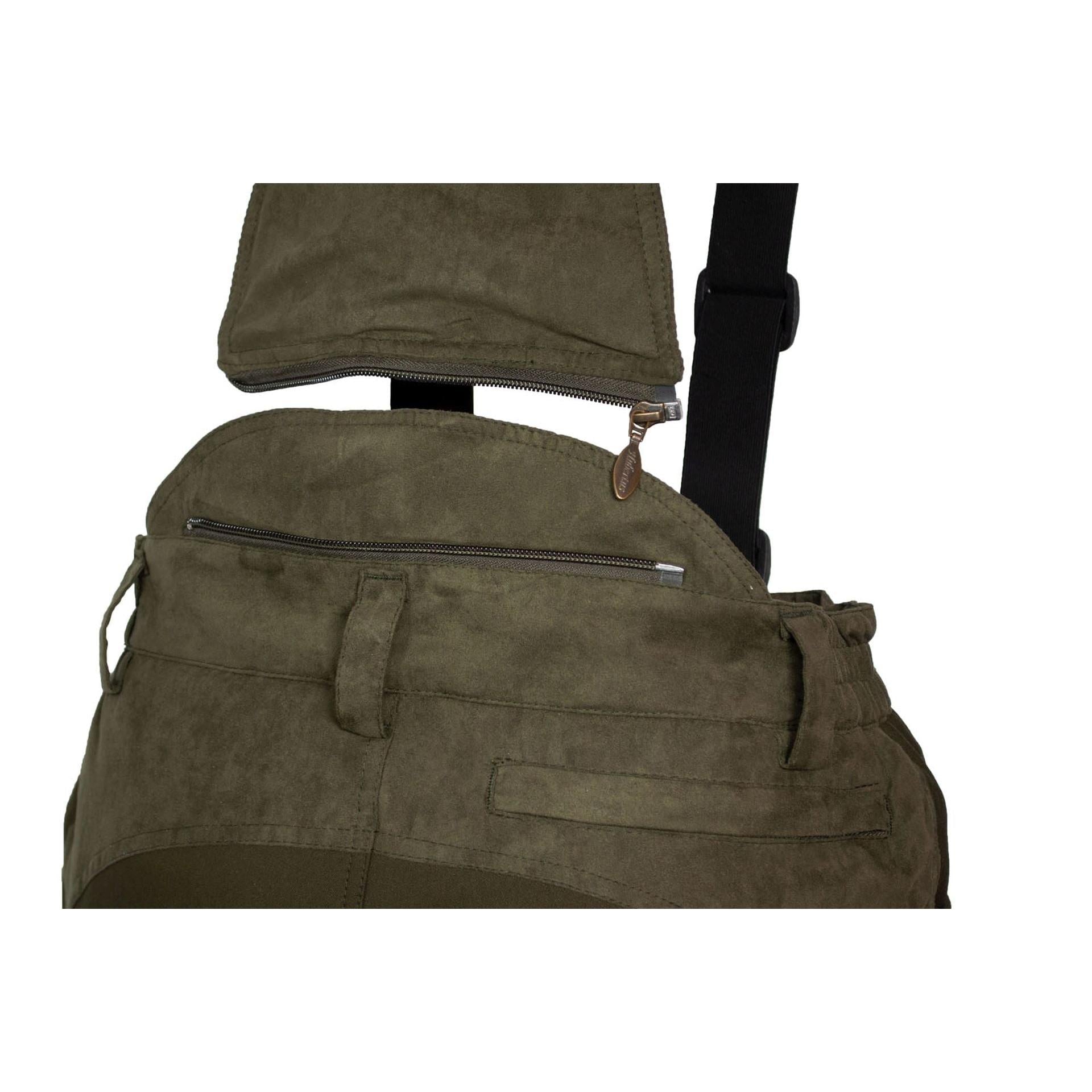 HUBERTUS Thermo-Jagdhose mit Stretcheinsatz oliv Herren Ansitzhose Primaloft®