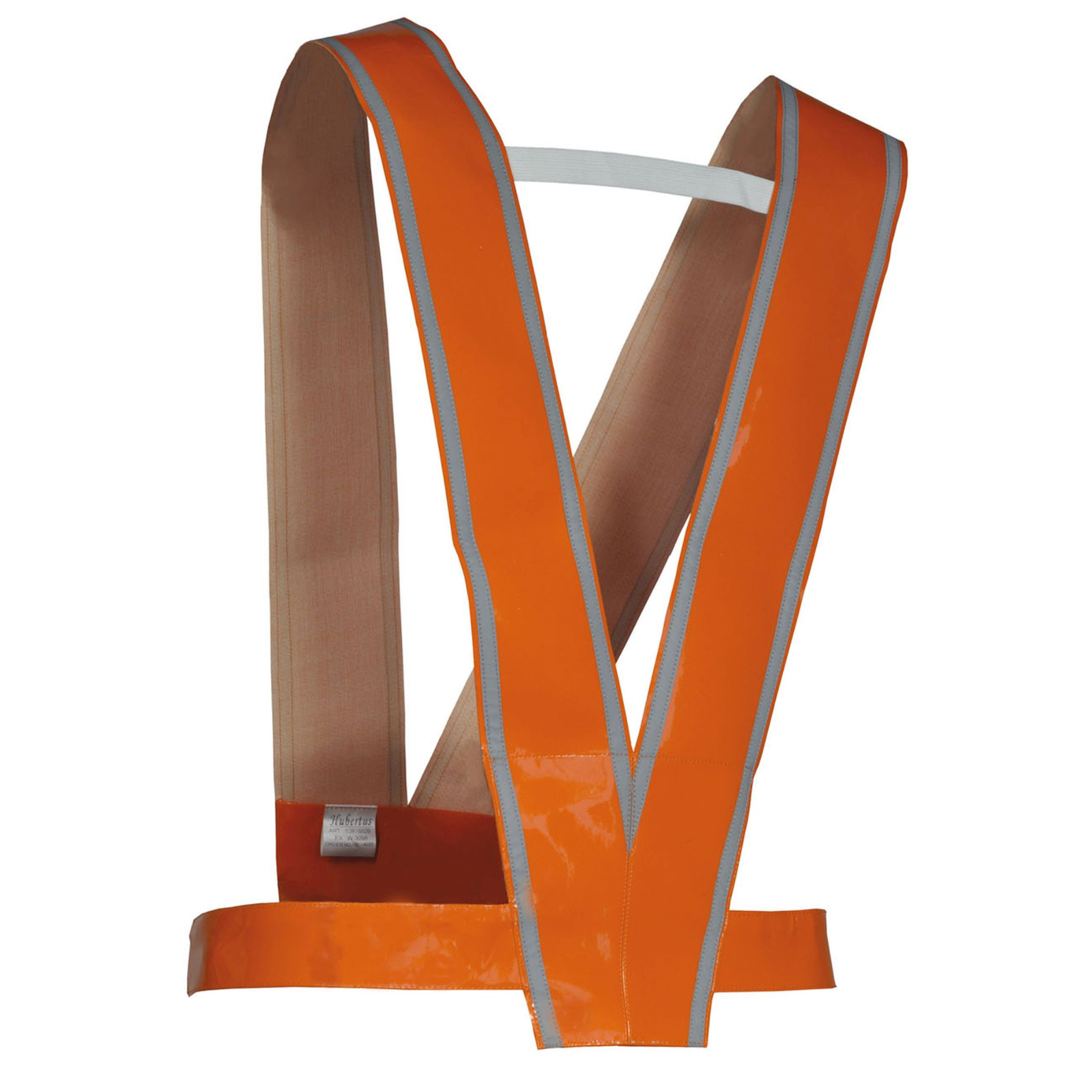 HUBERTUS Dreieck für Treiber in leuchtendem Orange mit Reflektorstreifen, frontal getragen
