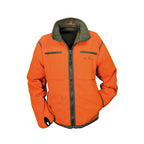 HUBERTUS Warn-Wende-Fleecejacke WINDBLOCKER oliv/orange Signal- Jagdjacke