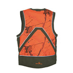 HUBERTUS Warnweste orange blaze / oliv Drückjagdweste Mulitifunktion Jagdweste