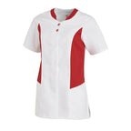 LEIBER Damen Hosenkasack 1/2 Arm 08/25070 Kasack Damenkasack Fb. weiß / rot