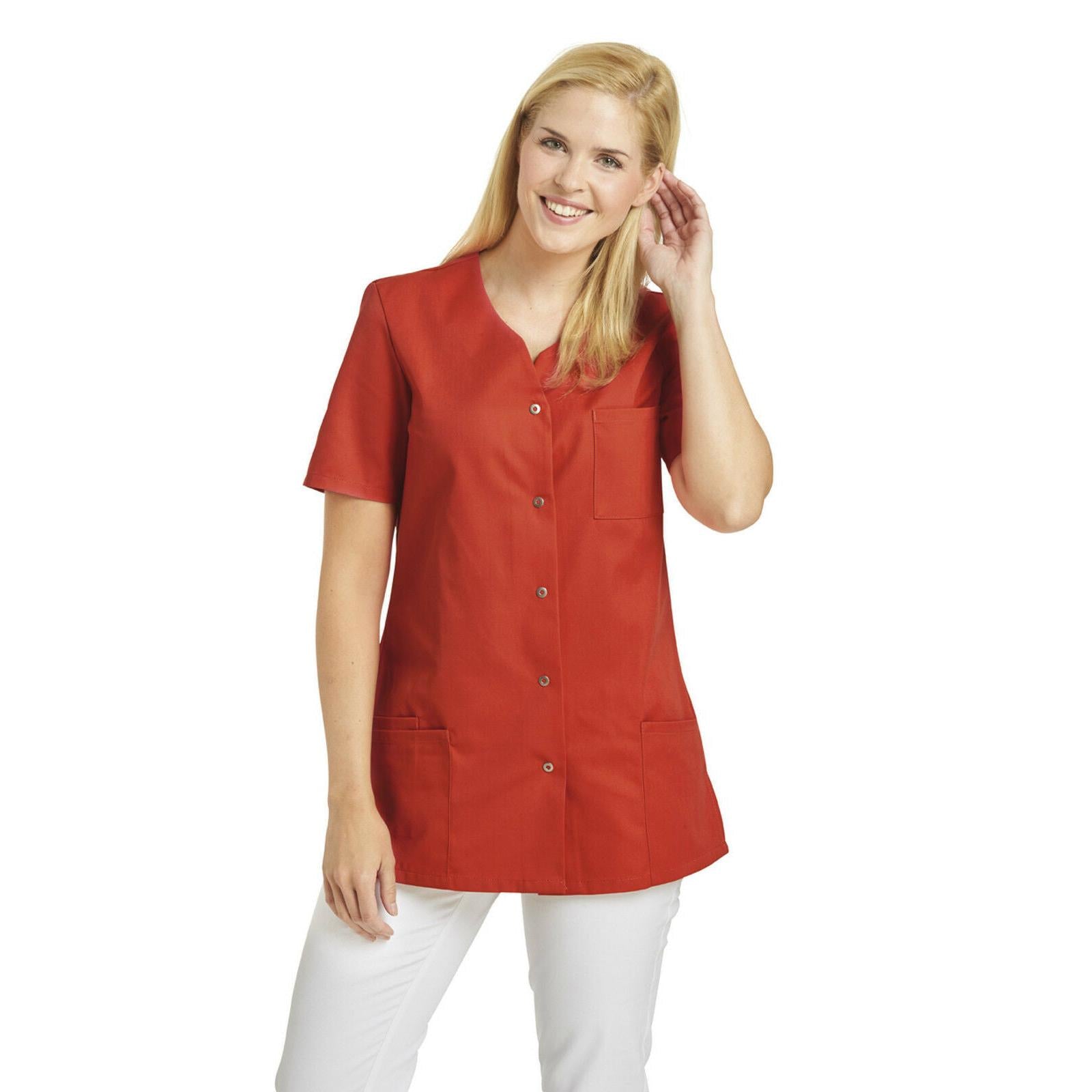 LEIBER Damen Hosenkasack 1/2 Arm 08/2549 Kasack Damenkasack Fb. lobster-rot