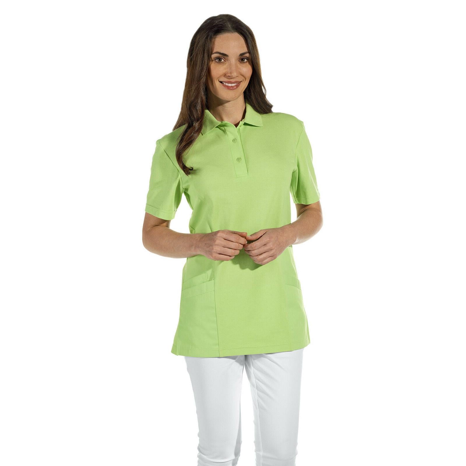 LEIBER Damen Polo Schlupfjacke 08/2546 1/2 Arm Pique Shirt Jacke Fb. hellgrün