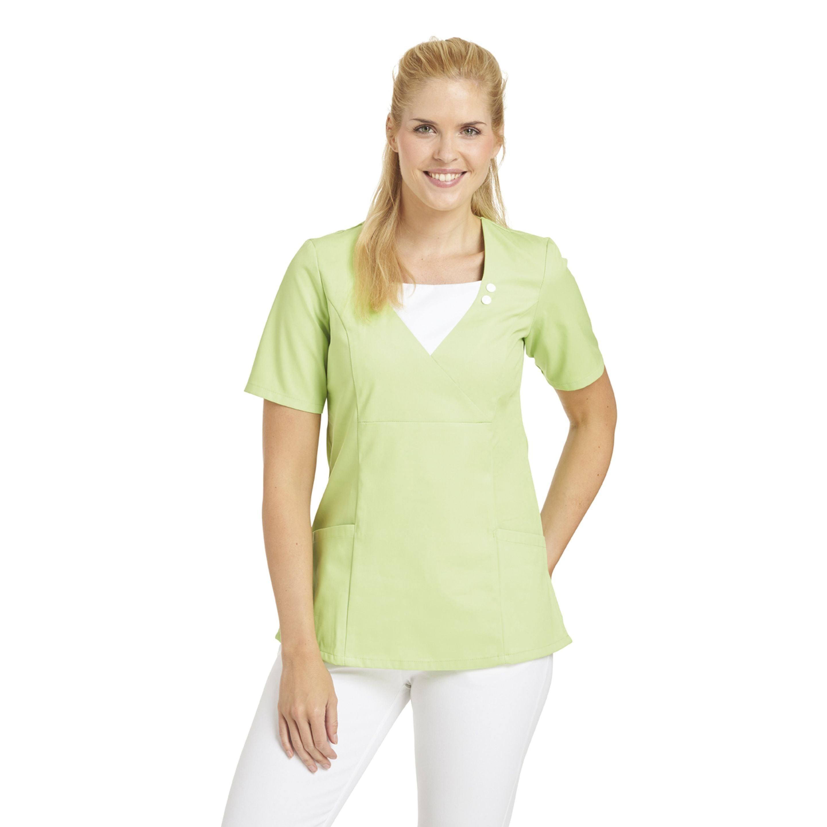 LEIBER Damen Schlupfjacke 1/2 Arm 08/2517 Kasack Schlupfkasack Farbe hellgrün