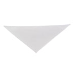 Seitenansicht klassisches Dreiecktuch Weiß für Gastronomie