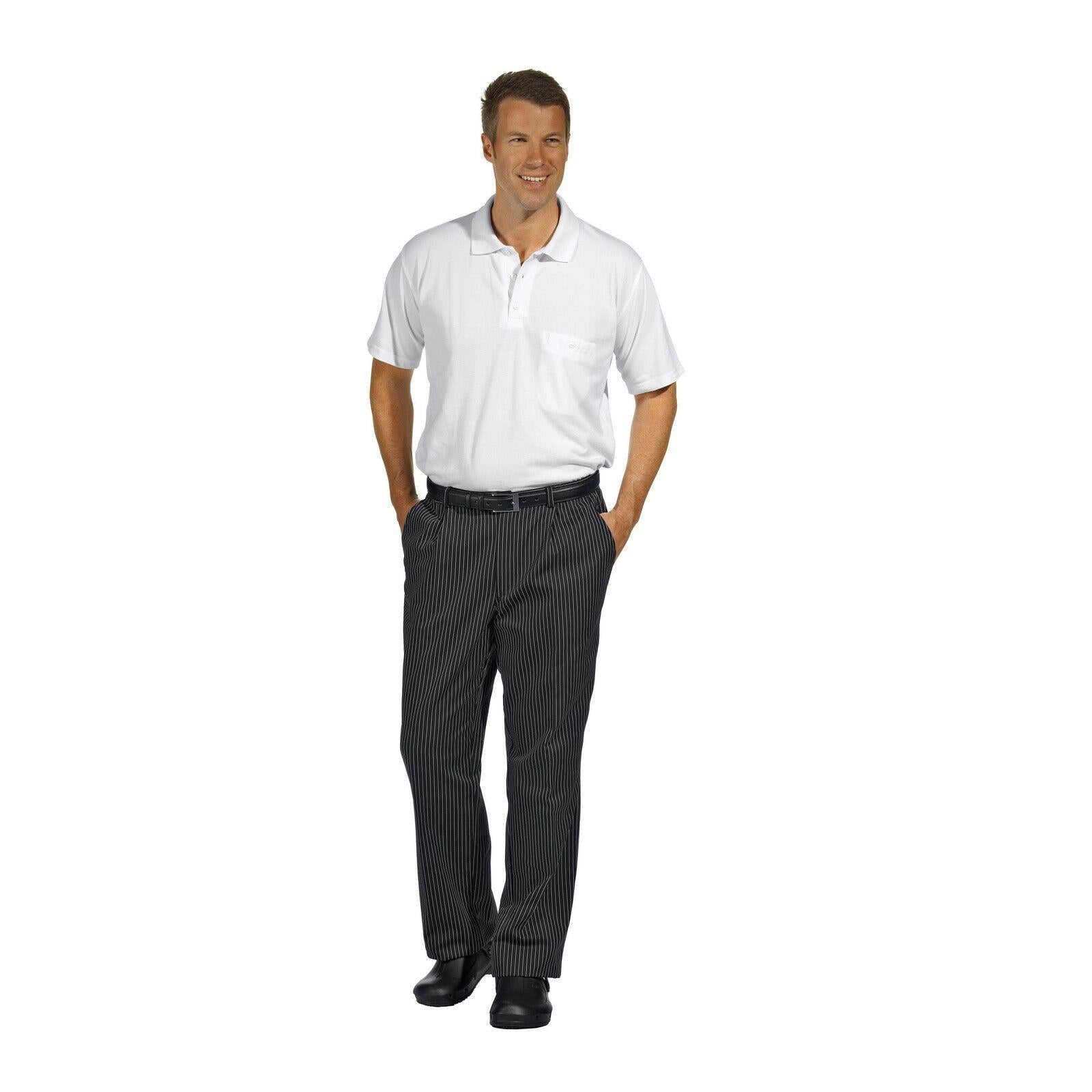 LEIBER Kochhose Servicehose 12/6470 Kellnerhose schwarz / weiß gestreift unisex