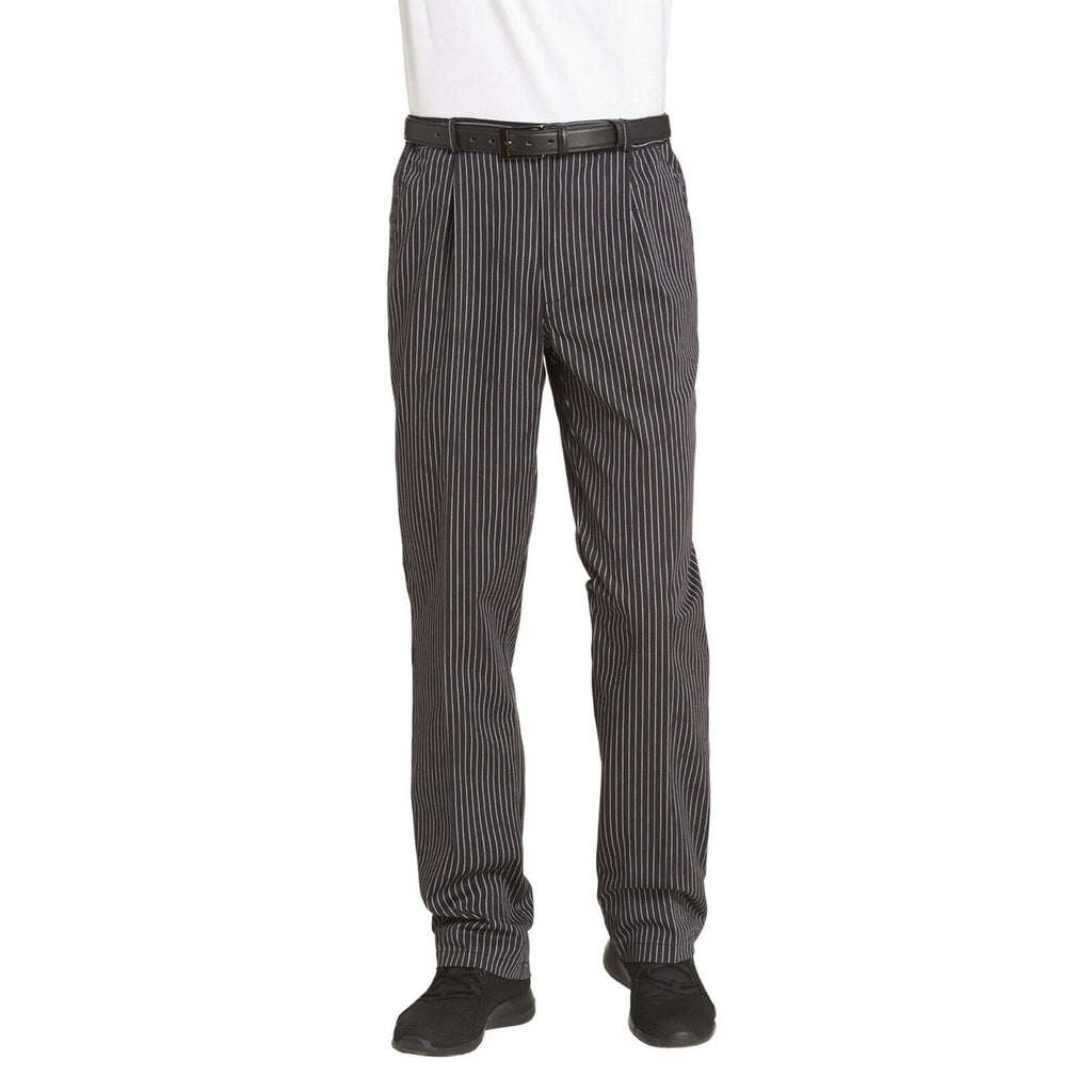 LEIBER Kochhose Servicehose 12/6470 Kellnerhose schwarz / weiß gestreift unisex