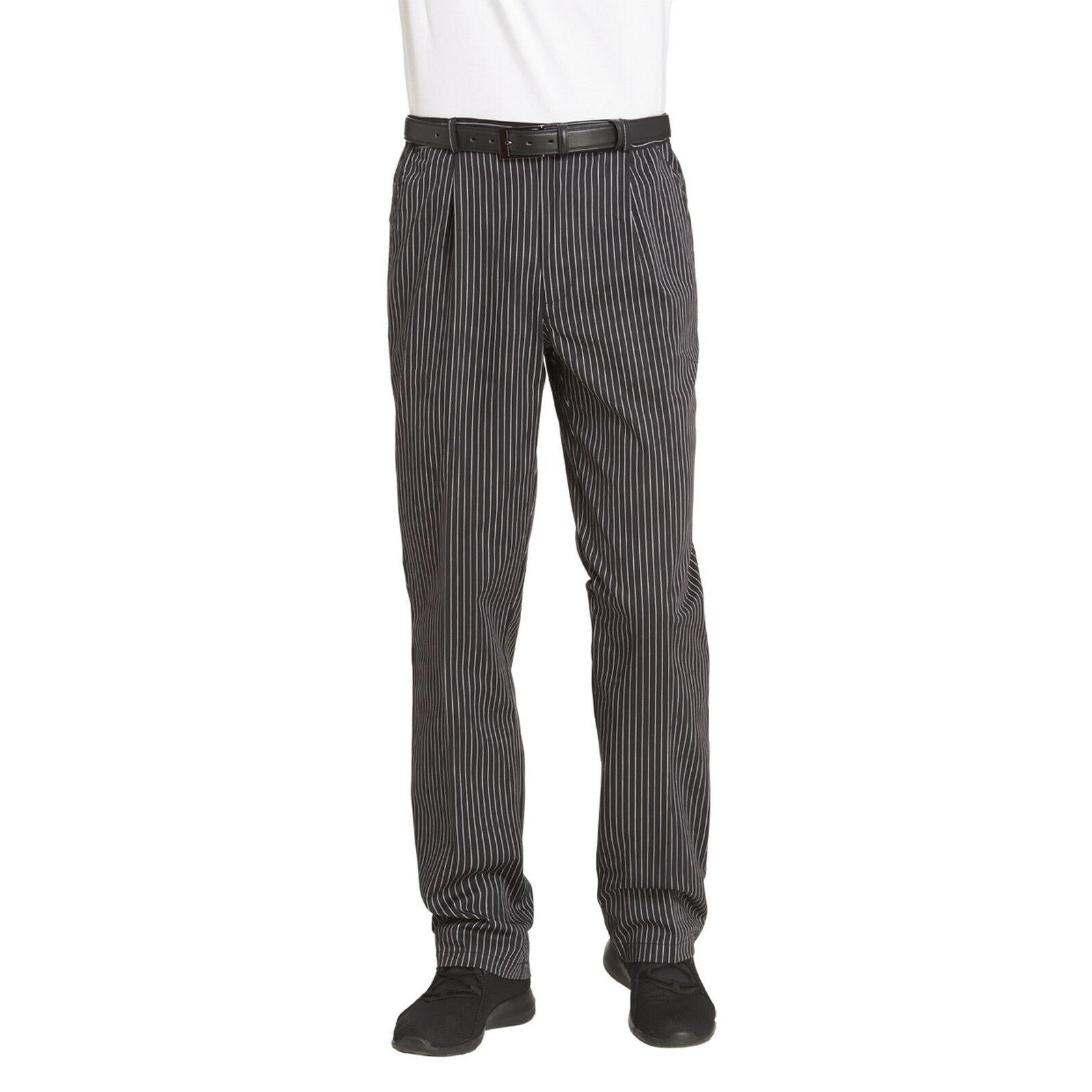 LEIBER Kochhose Servicehose 12/6470 Kellnerhose schwarz / weiß gestreift unisex