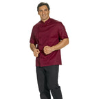 LEIBER Kochjacke 12/1094 Damen & Herren Kochjacke halbarm Jacke bordeaux 1/2 Arm