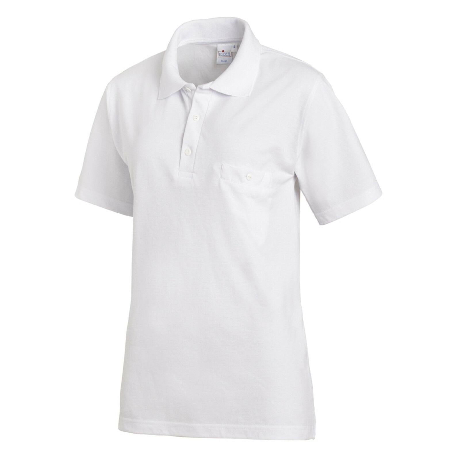 LEIBER Polo Shirt 08/241 Poloshirt 1/2 Arm Fb. weiss Gastro Medizin Catering