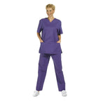 LEIBER unisex Schlupfkasack 08/769 OP Kasack 1/2 Arm Schlupfjacke Farbe lila