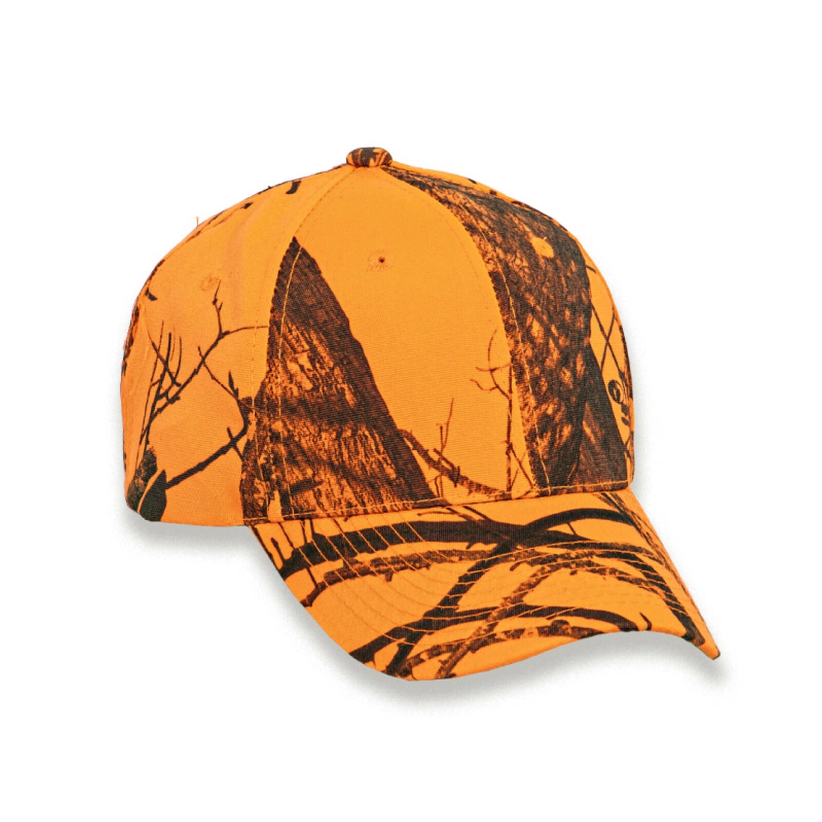 Vorderansicht Signal-Cap Mossy Oak in Signalorange