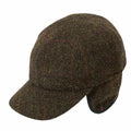 LODENHUT Baseballmütze 10 Tweed oliv-braun kariert Tweed Jägermütze Wintermütze