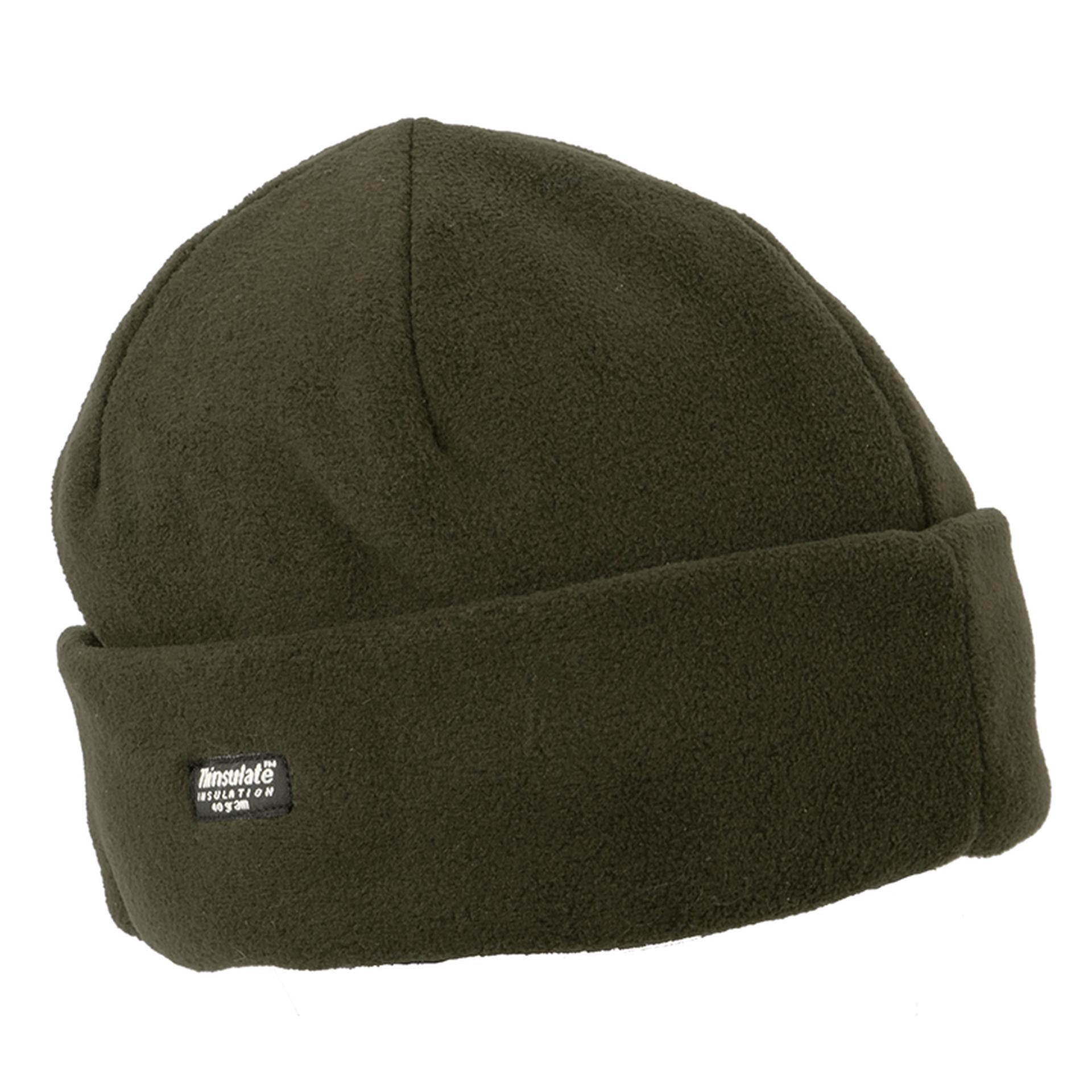 Vorderansicht Fleecemütze mit Thinsulate in Oliv