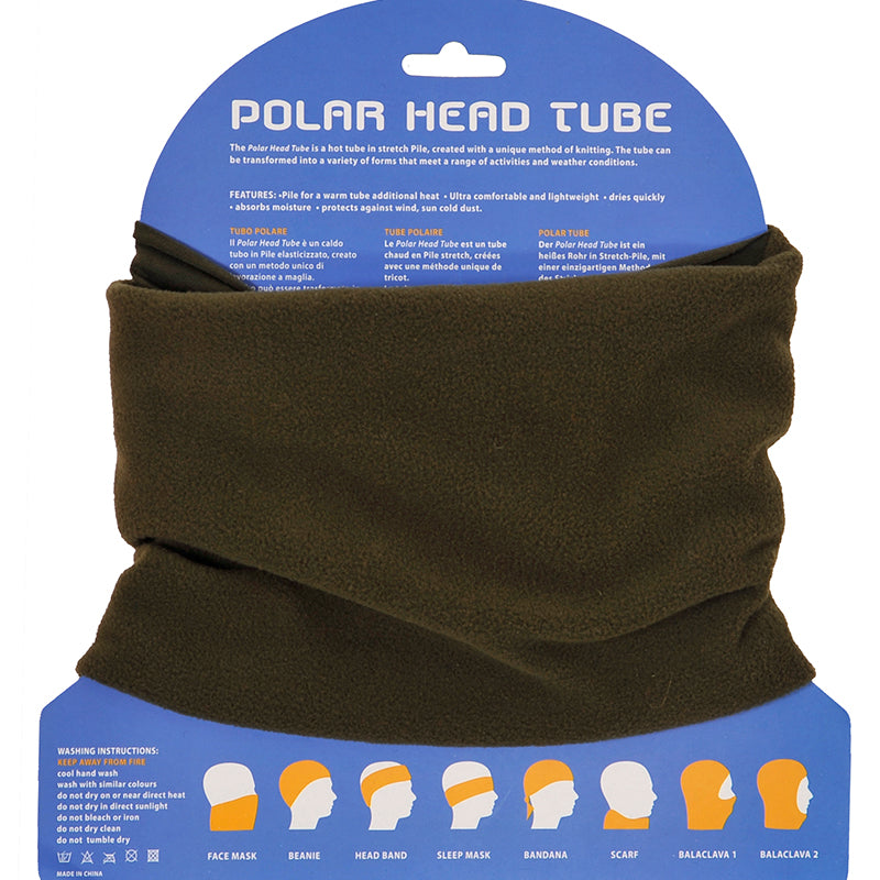 Vorderansicht Polar Head Tube Schlauchschal in Oliv