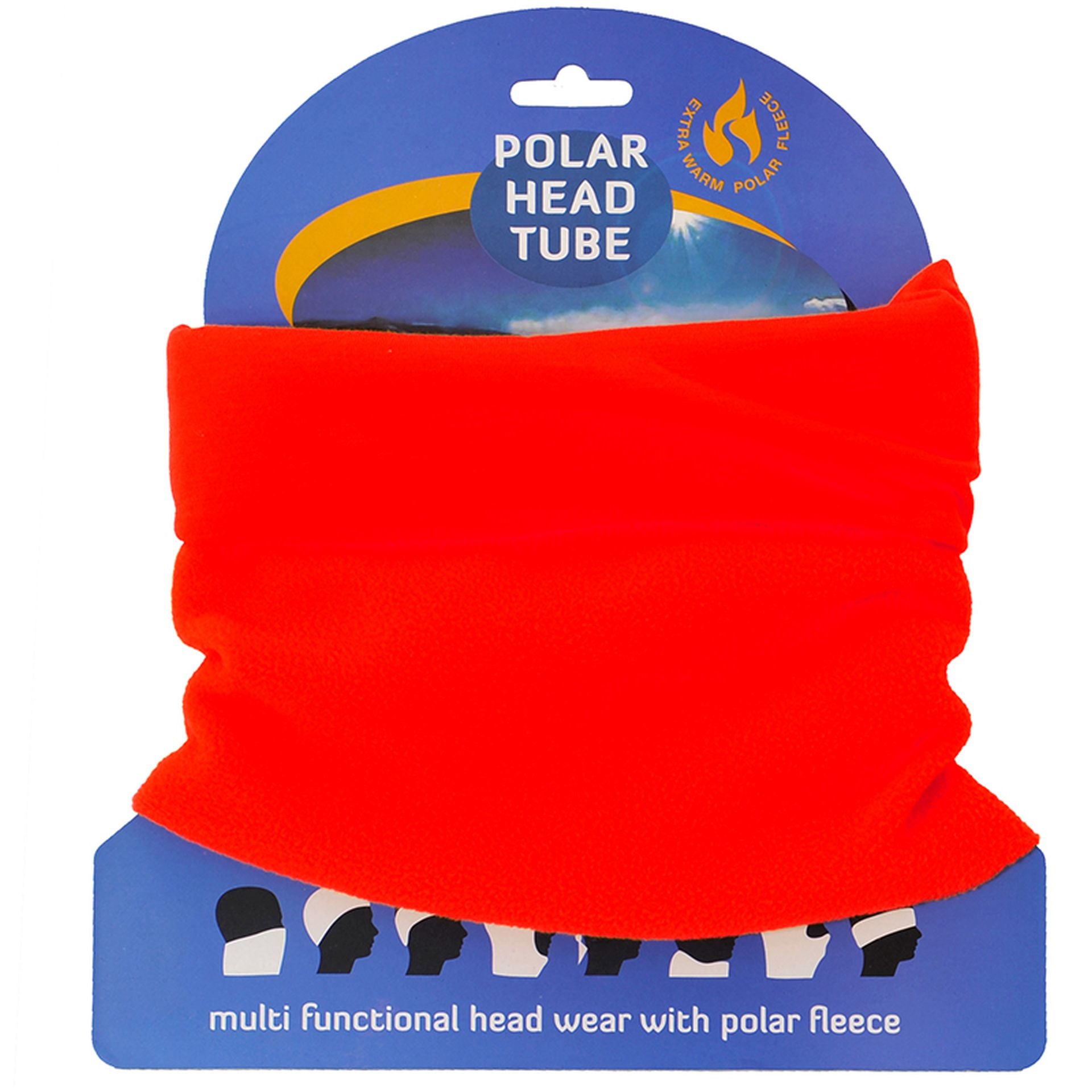 Vorderansicht Polar Head Tube Schlauchschal in Rot