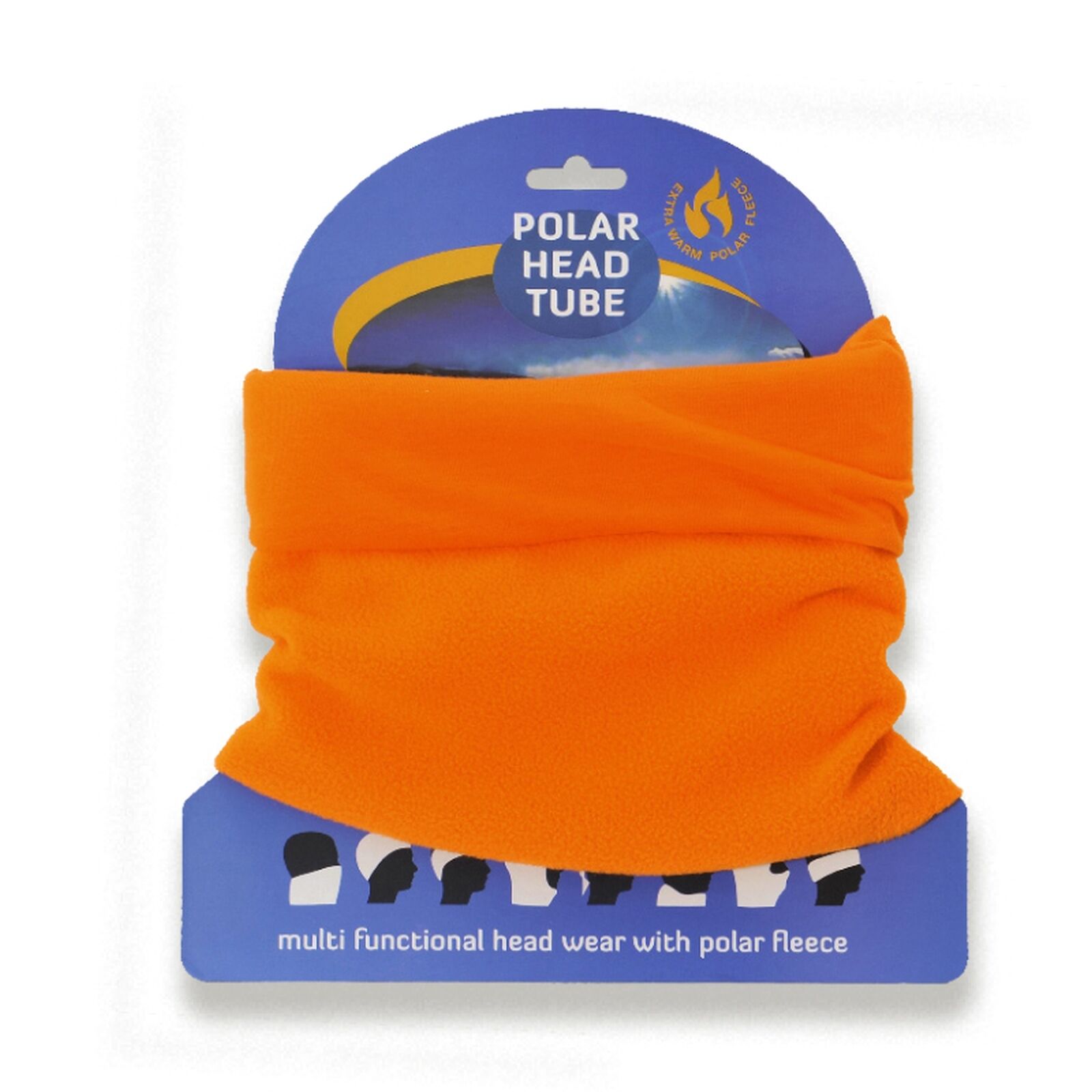 Vorderansicht Polar Head Tube Schlauchschal in Orange