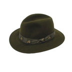 LODENHUT Rollhut 1114 oliv Jagdhut Hut Wollhut Falthut "Keiler"