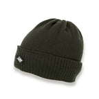 Vorderansicht Forstmütze Oliv mit Signalstreifen