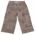 MFH Cargohose 3/4 lang desert stonewashed Ripstop Military Army Hose Tarnhose