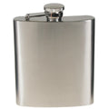FOX Outdoor Flachmann aus Edelstahl in klassischer Form, chrom-matt