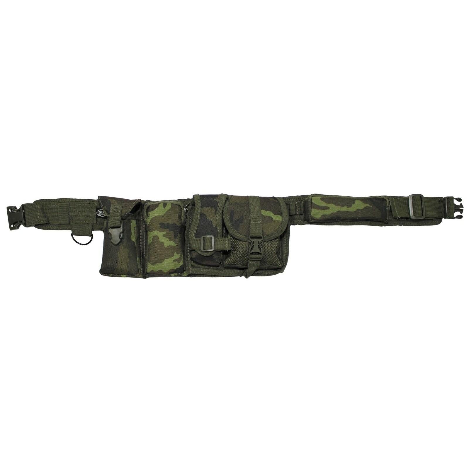 FOX Outdoor Hüftgurt M95 mit allen Taschen in CZ-Tarn vollständig sichtbar