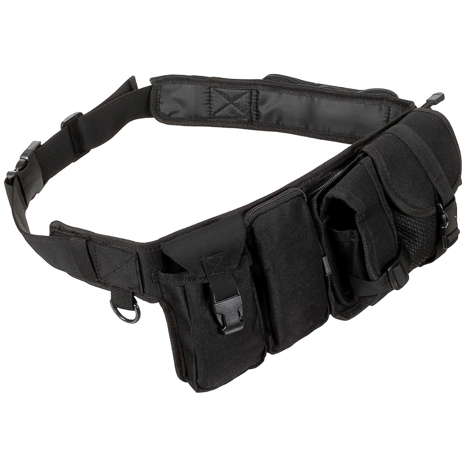 MFH Hüftgurt M95 schwarz mit 6 Taschen Gürtel Gürteltaschen
