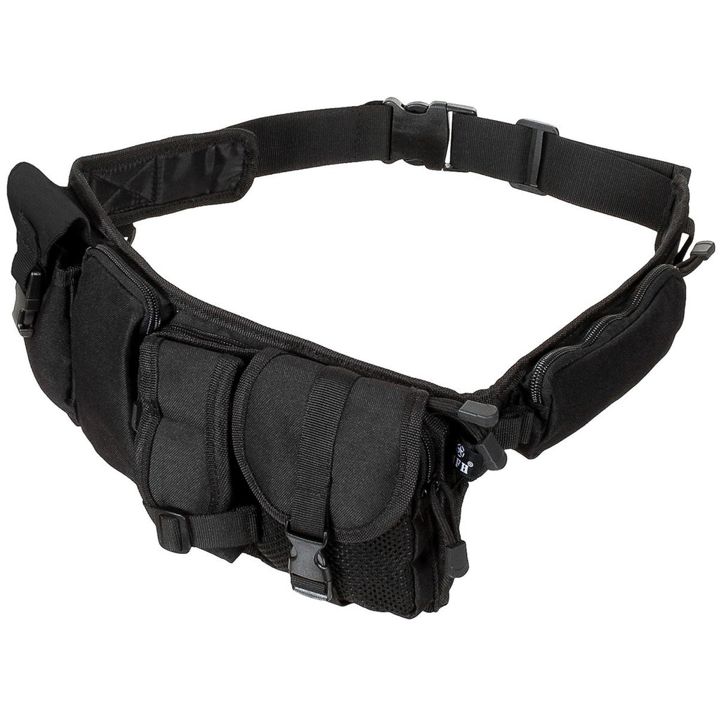 MFH Hüftgurt M95 schwarz mit 6 Taschen Gürtel Gürteltaschen