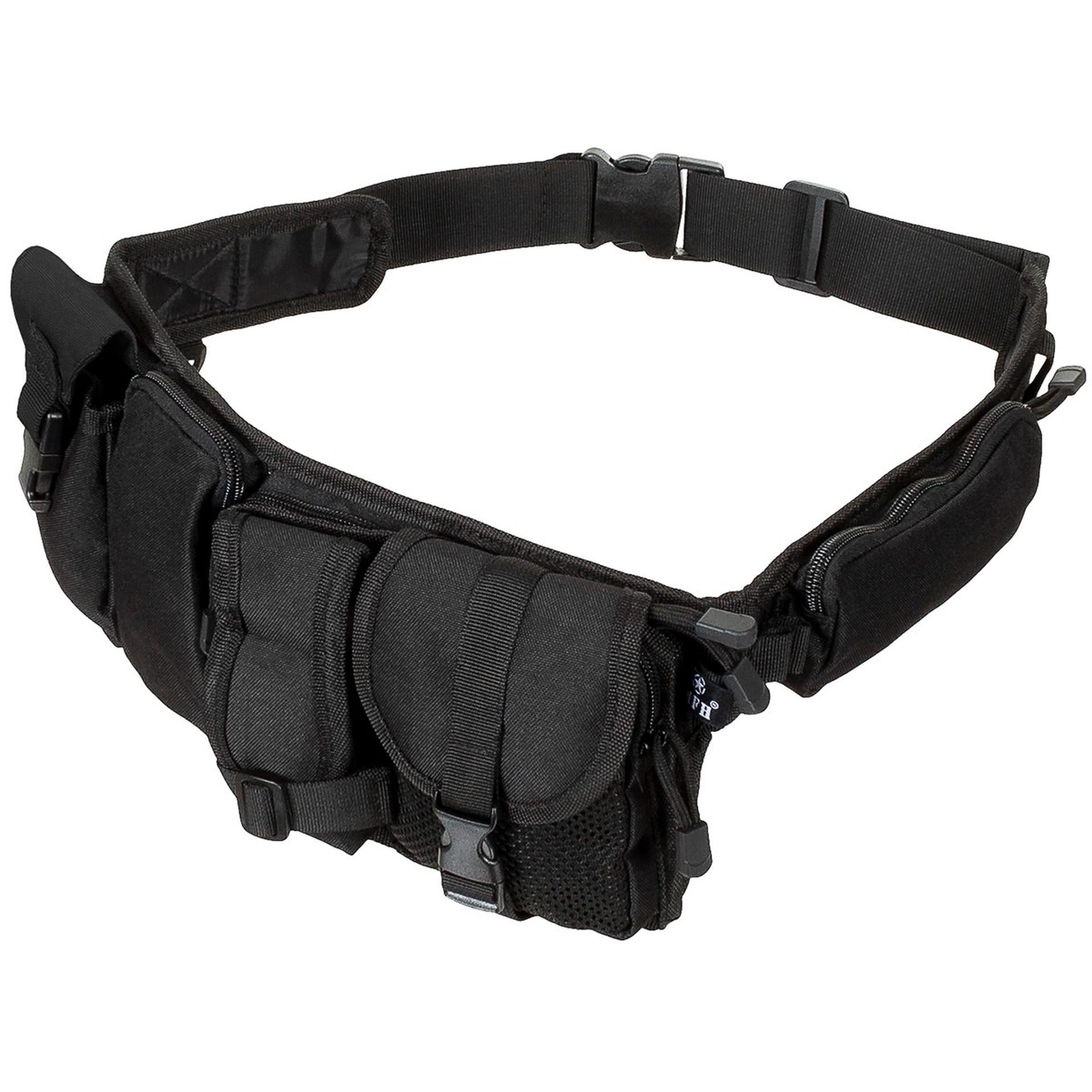 MFH Hüftgurt M95 schwarz mit 6 Taschen Gürtel Gürteltaschen