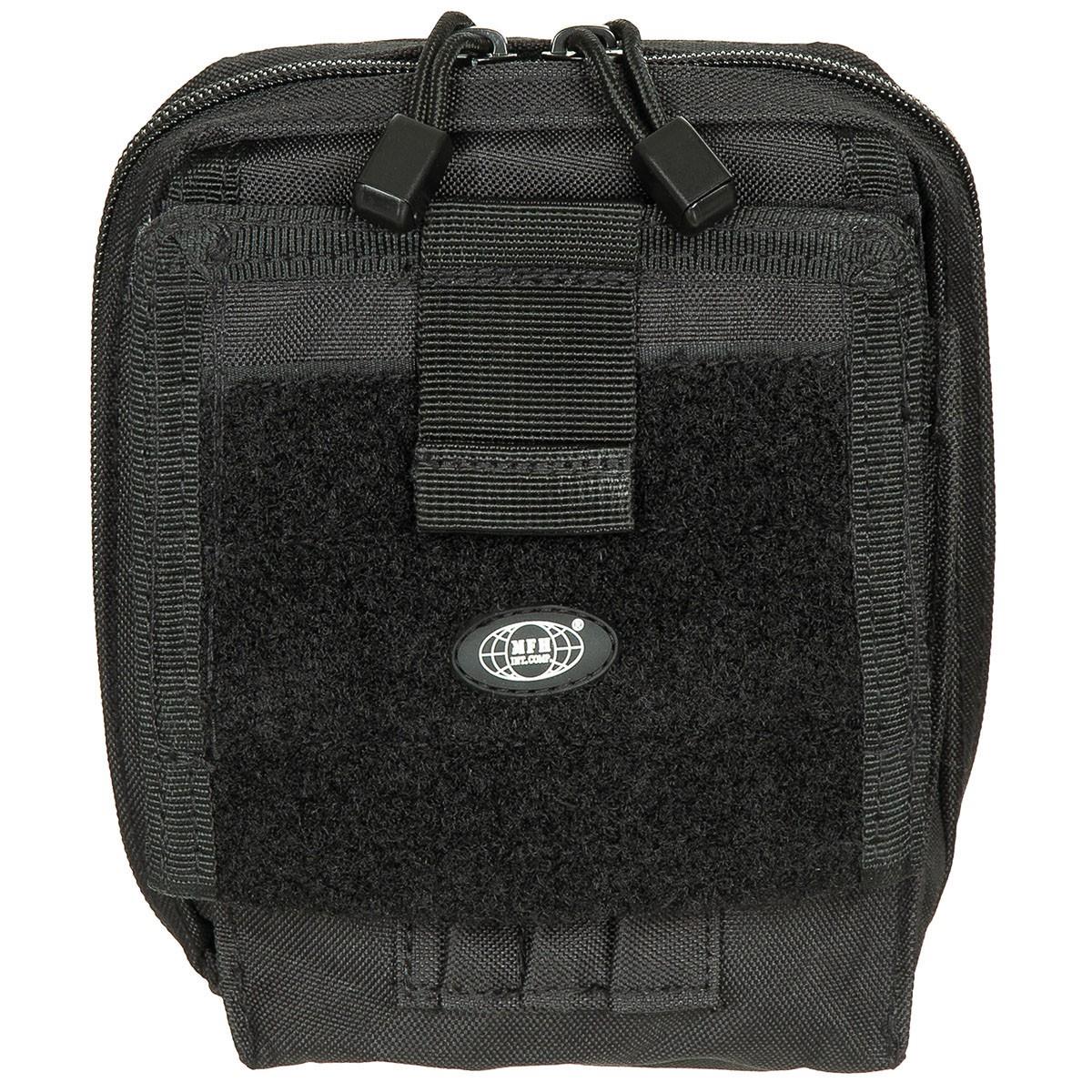 FOX Outdoor Kartentasche MOLLE in Schwarz mit Klettfläche und Fronttasche