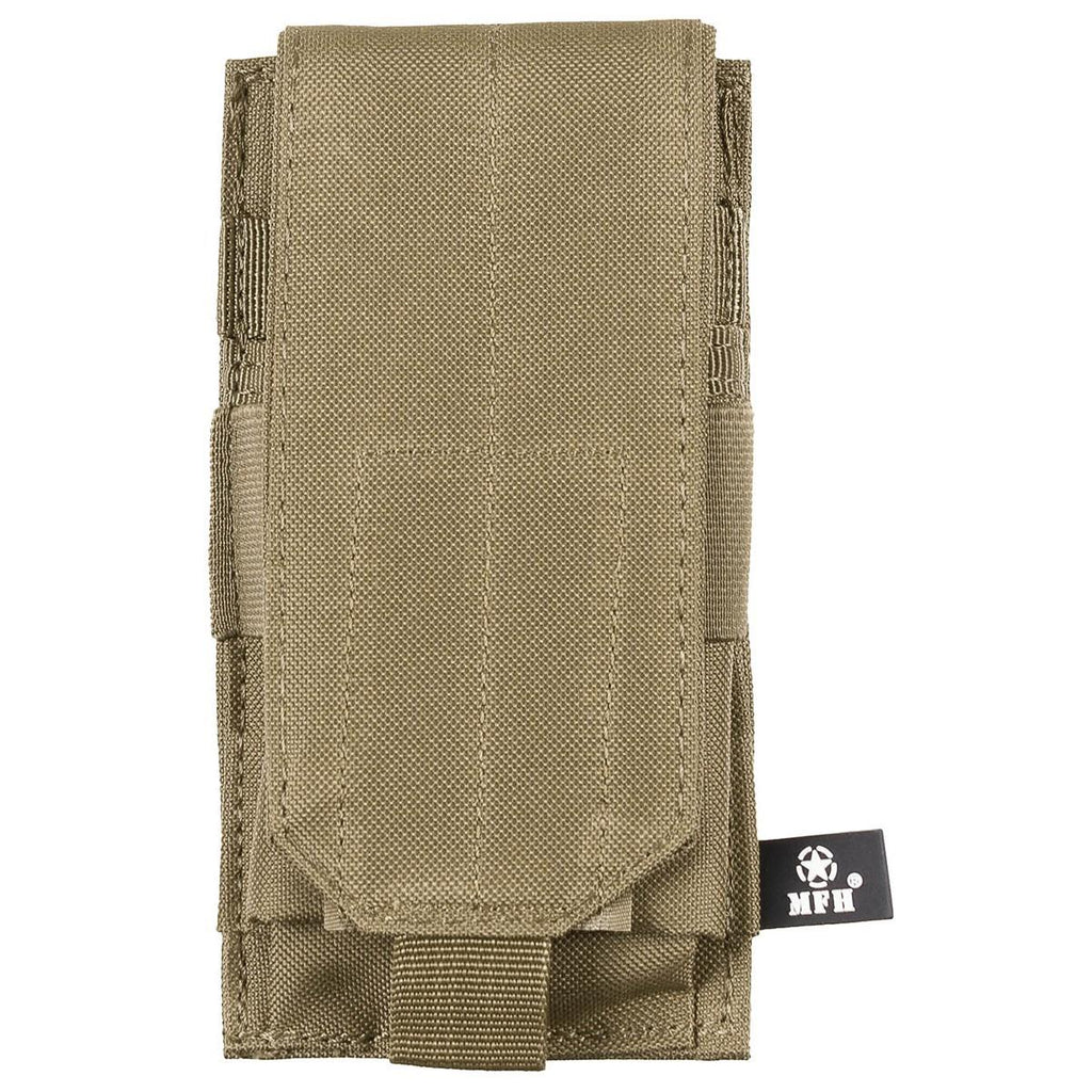 FOX Outdoor Magazintasche in Coyote – Vorderseite mit Deckellasche und Klett