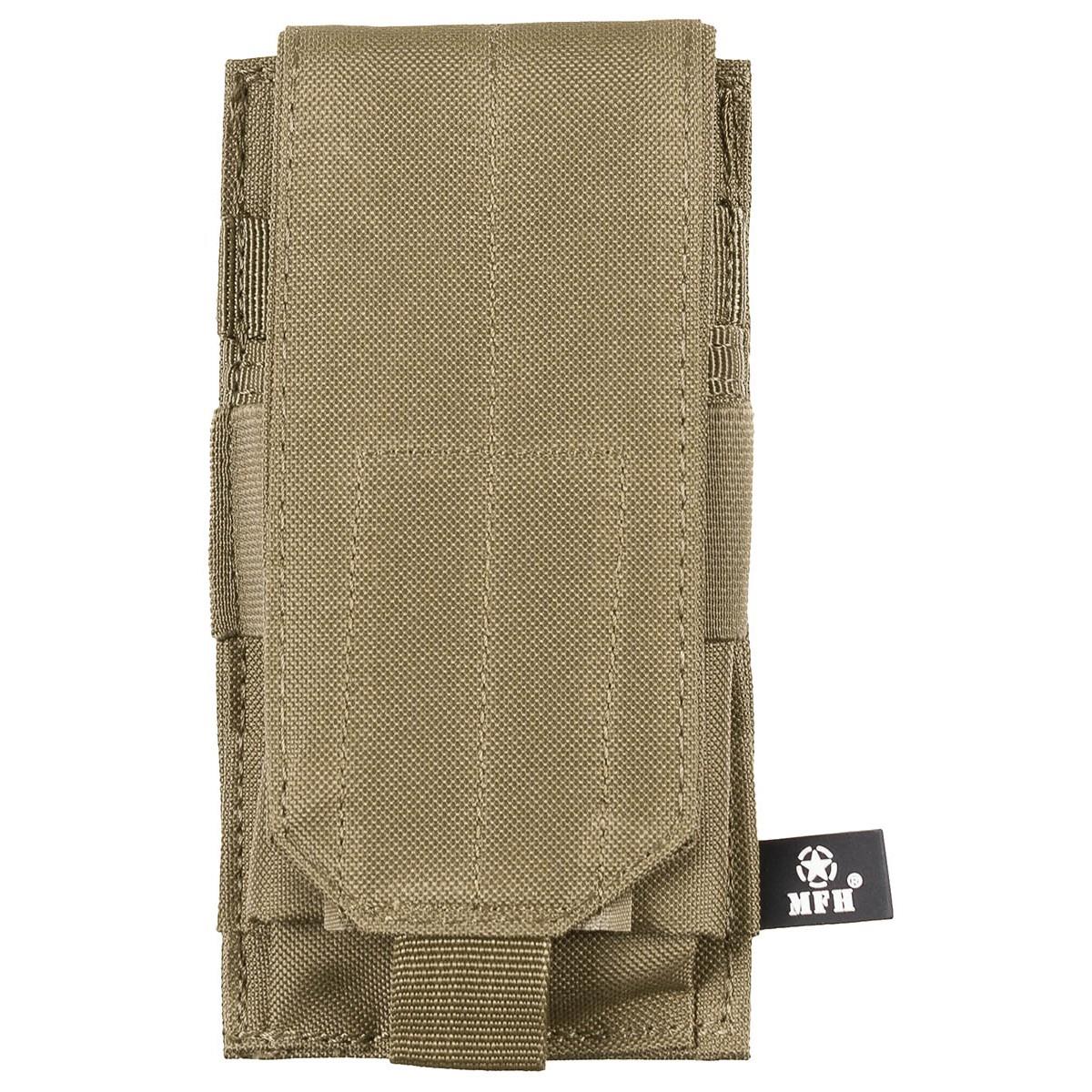 FOX Outdoor Magazintasche in Coyote – Vorderseite mit Deckellasche und Klett