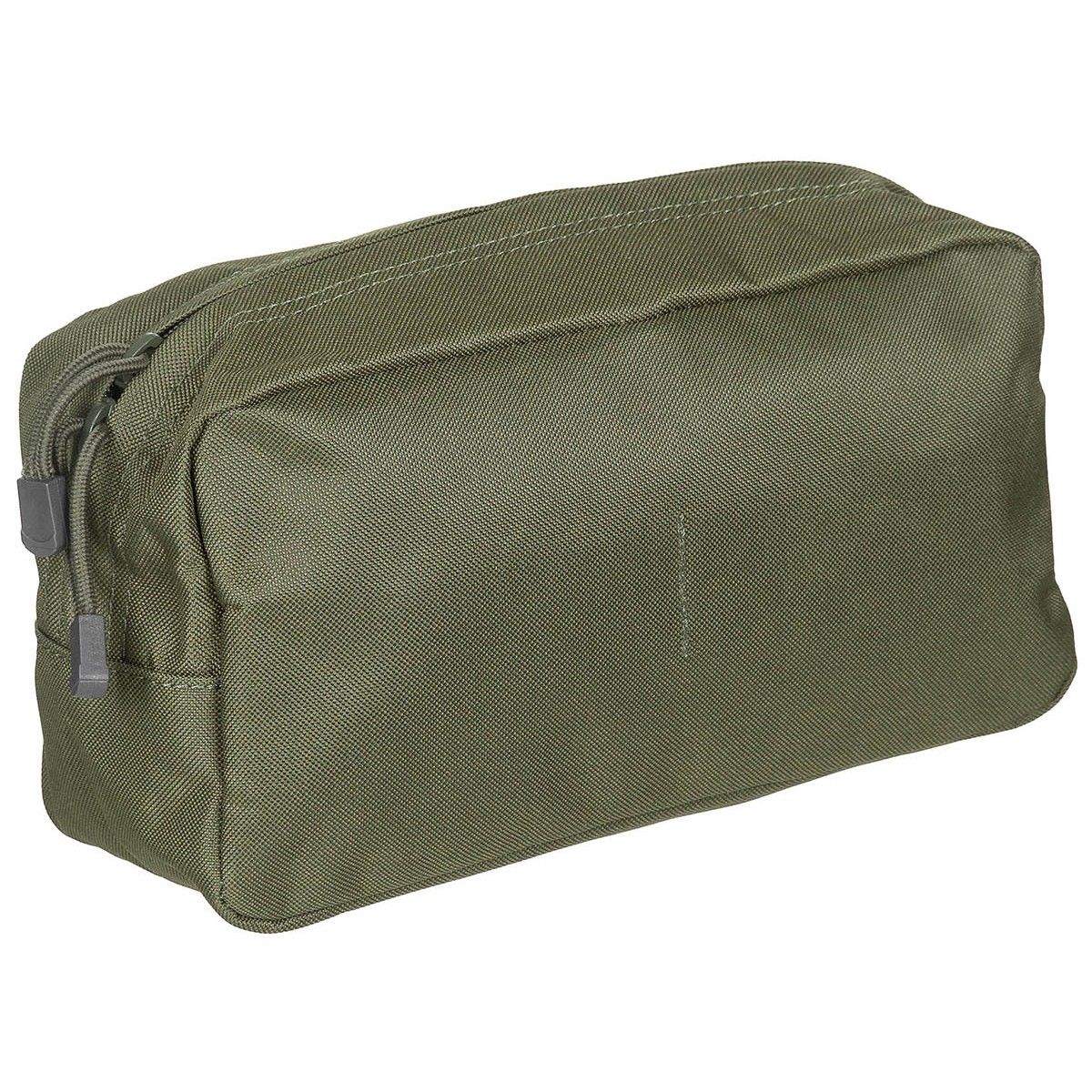 FOX Outdoor MOLLE-Mehrzwecktasche groß in Oliv mit Reißverschluss