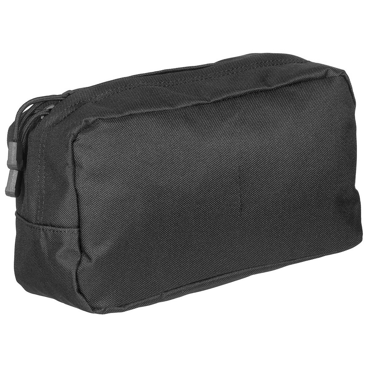 Schwarze MOLLE-Mehrzwecktasche von FOX Outdoor mit Reißverschluss