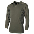 MFH Plüsch Rollkragenhemd BW Modell Half Zip Rolli Winterhemd Unterhemd oliv